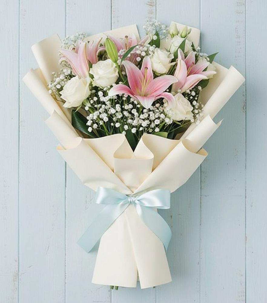 Букет цветов из: Лилии в Юго-Камский