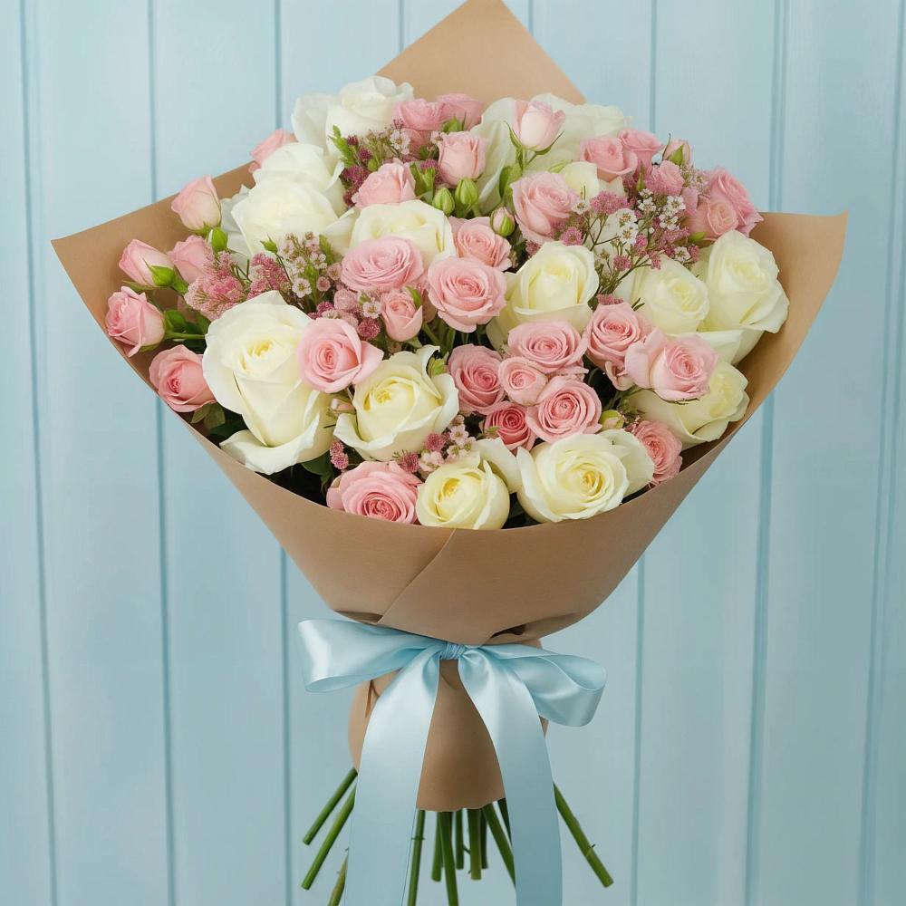Букет цветов из: Розы в Юго-Камский