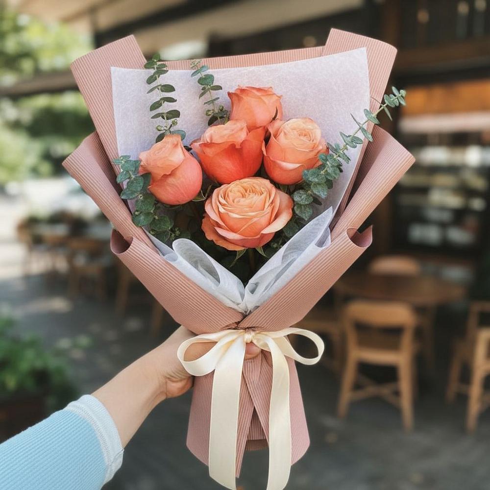 Букет цветов из: Розы в Юго-Камский