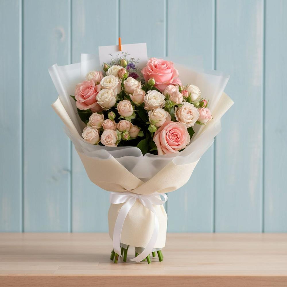 Букет цветов из: Розы в Юго-Камский