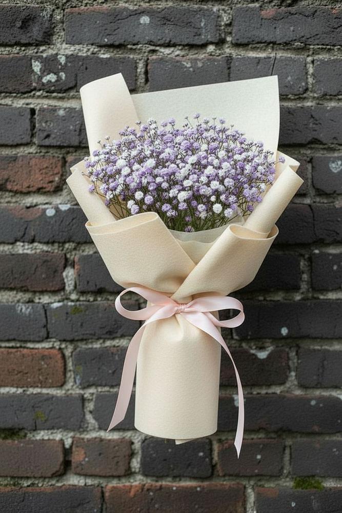 Букет цветов из: Гипсофила в Юго-Камский