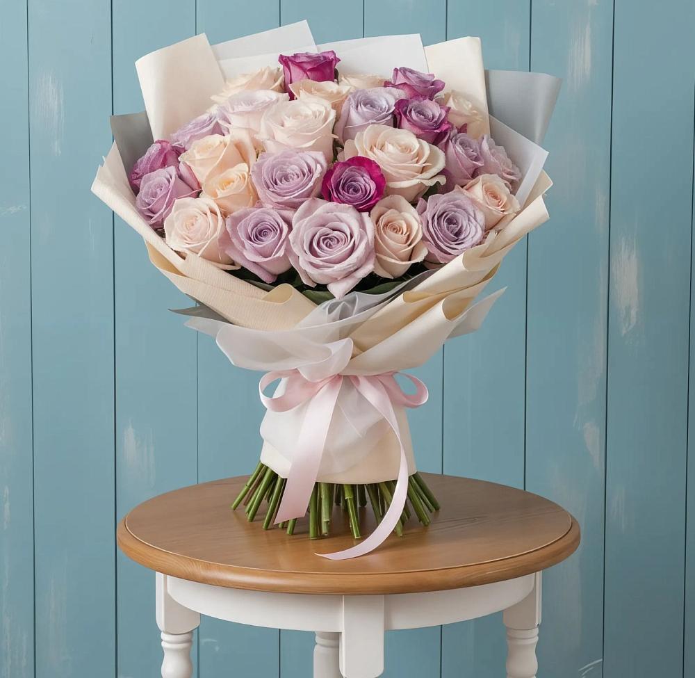Букет цветов из: Розы в Юго-Камский