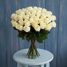 Букет 51 Белая роза Эдлесс Лав в Юго-Камский