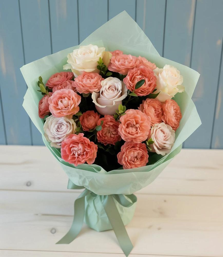 Букет цветов из: Розы в Юго-Камский