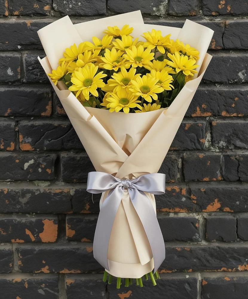 Букет цветов из: Хризантемы в Юго-Камский