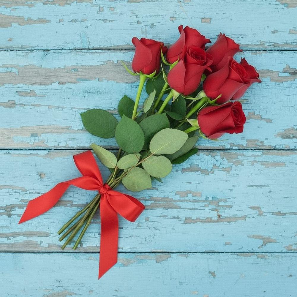 Букет Красные розы в Юго-Камский