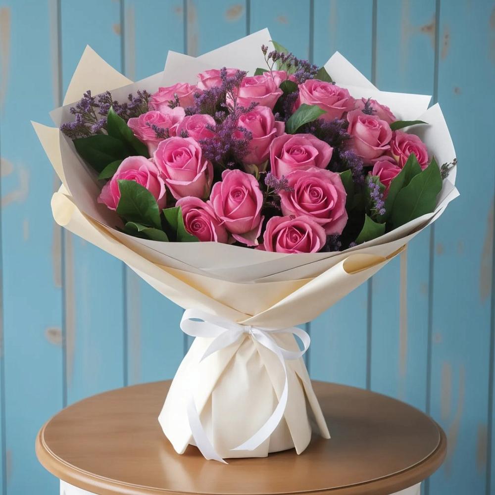 Букет цветов из: Розы в Юго-Камский