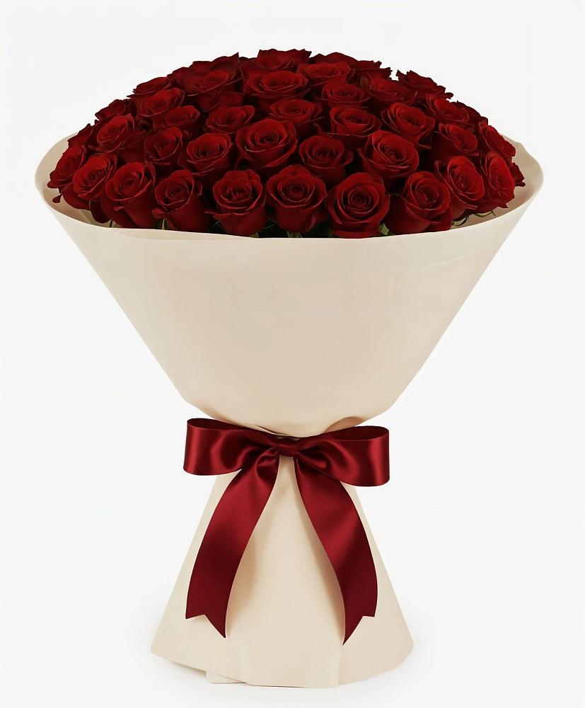 Букет 101 Бордовая роза Блэк Бакарра в Юго-Камский
