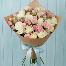 Букет цветов из:  Розы в Юго-Камский